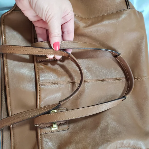 COACH brown leather tote - Picture 10 of 13